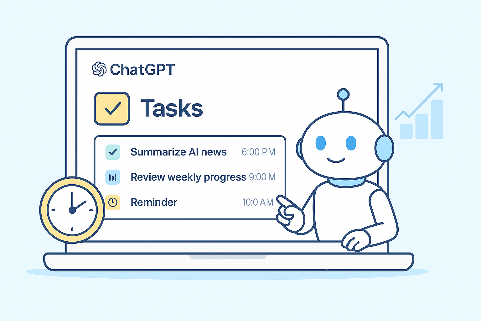 OpenAI、タスク管理機能「Tasks」を発表 — ChatGPTが仕事/学習の「相棒」AIへ進化